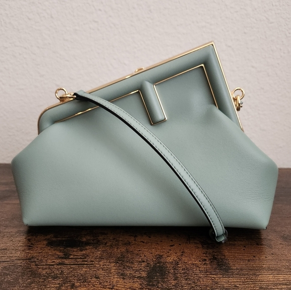 Fendi First Shiny Nappa Small Menta - Picture 1 of 16